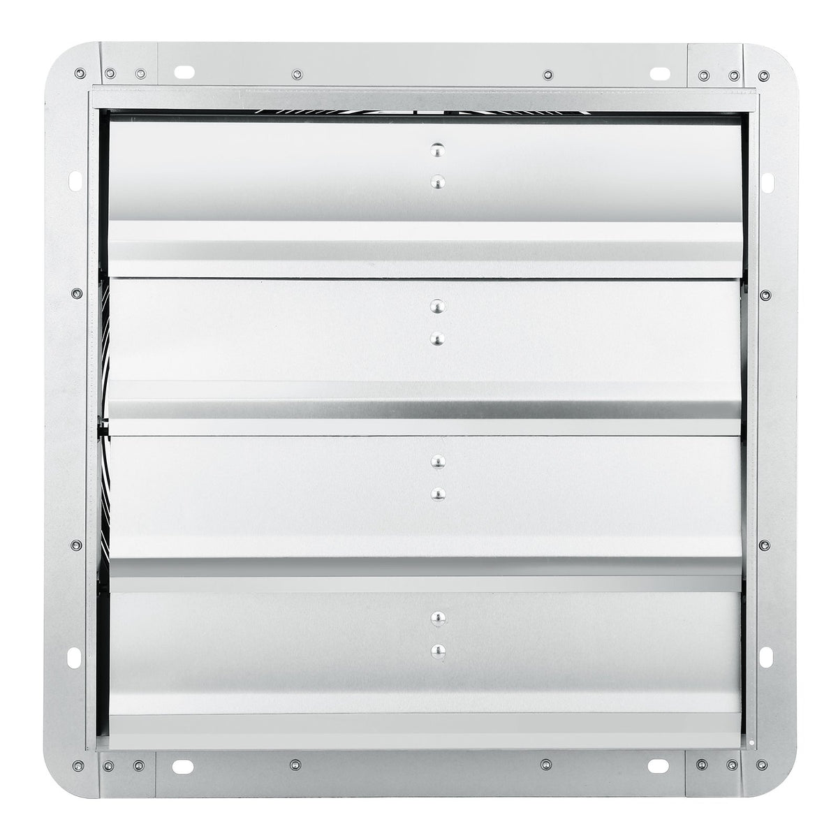 VEVOR Shutter Exhaust Fan, 406 mm High-speed 1400RPM 1506 CFM, Aluminum Wall Mount Attic Fan with AC-motor, Ventilation and Cooling for Greenhouses, Garages, Sheds, Shops