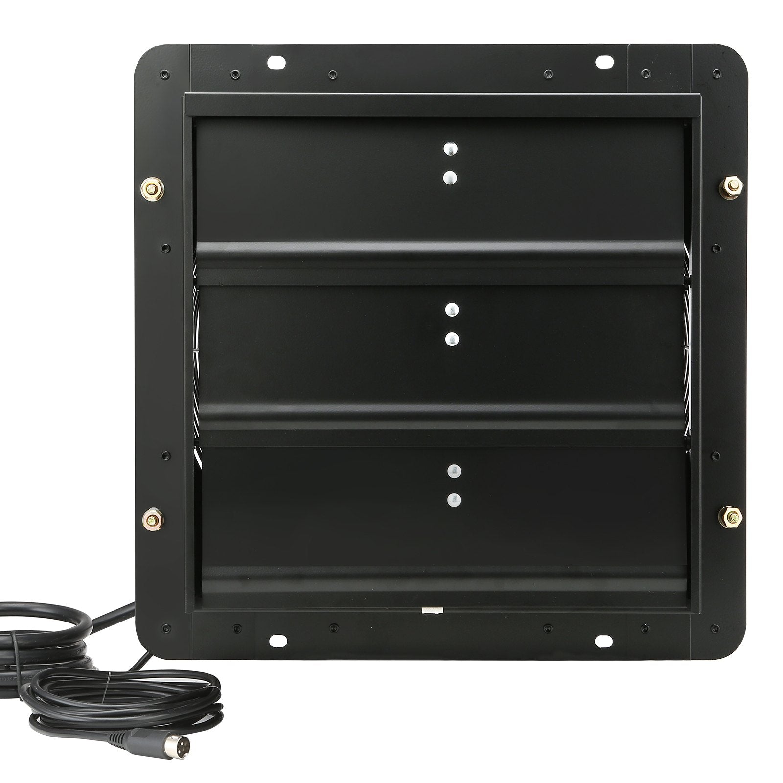 VEVOR Shutter Exhaust Fan, 356 mm / 14inch with Temperature Humidity Controller, EC-motor, 1024 CFM, Variable Speed Adjustable Wall Mount Attic Fan, Ventilation and Cooling for Greenhouses, Garages, Sheds