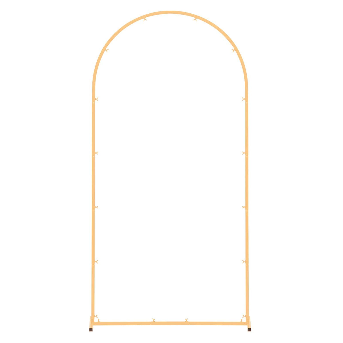 VEVOR Arch Backdrop Stand, 2 x 1 m, Stable Structure, Easy Assembly, 1 Set Gold Metal Arch Backdrop Stand for Wedding, Birthday Party, Graduation, Holiday Celebration, and Ceremony Decoration