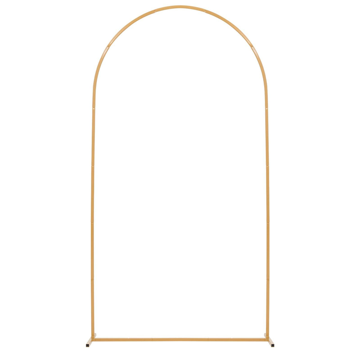 VEVOR Arch Backdrop Stand, 2.2 x 1.2 m, Stable Structure, Easy Assembly, 1 Set Gold Metal Arch Backdrop Stand for Wedding, Birthday Party, Graduation, Holiday Celebration, and Ceremony Decoration