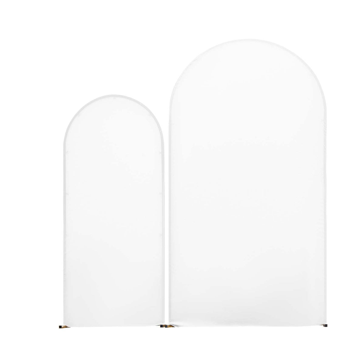 VEVOR Arch Backdrop Stand, Set of 2, 2.2 m and 1.8 m, Stable Structure, Easy Assembly, Gold Metal Arch Backdrop Stand with Cover for Wedding, Birthday Party, Celebration, and Ceremony Decoration