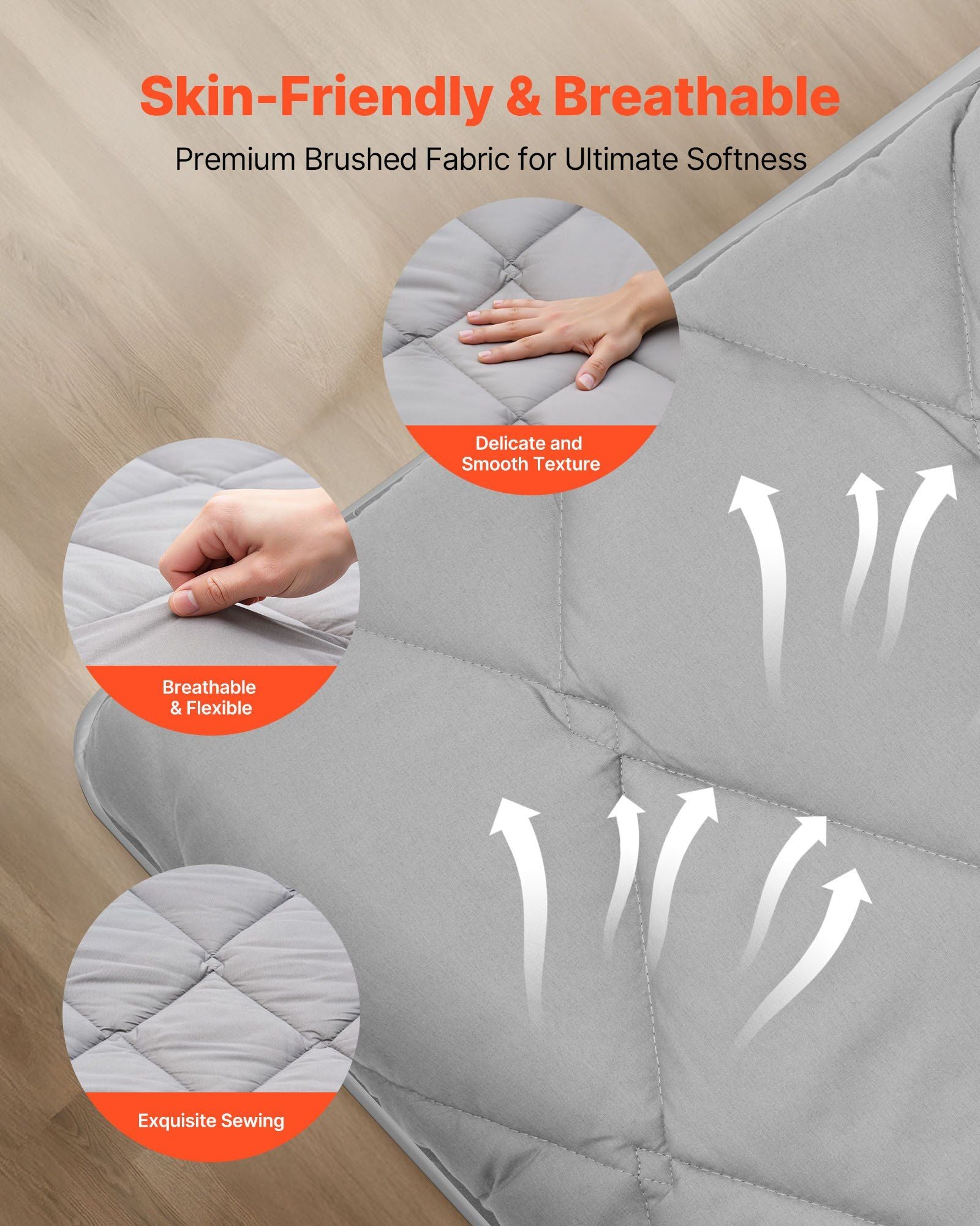 Japanese Tatami Mat, Queen Size Foldable Japanese Tatami Mattress, Futon Mattress with Storage Bag & Fastener, 9-Layer Floor Mat for Sleeping, Dorm, Meditation, Yoga, 2032 x 1524 x 63.5 mm, Gray