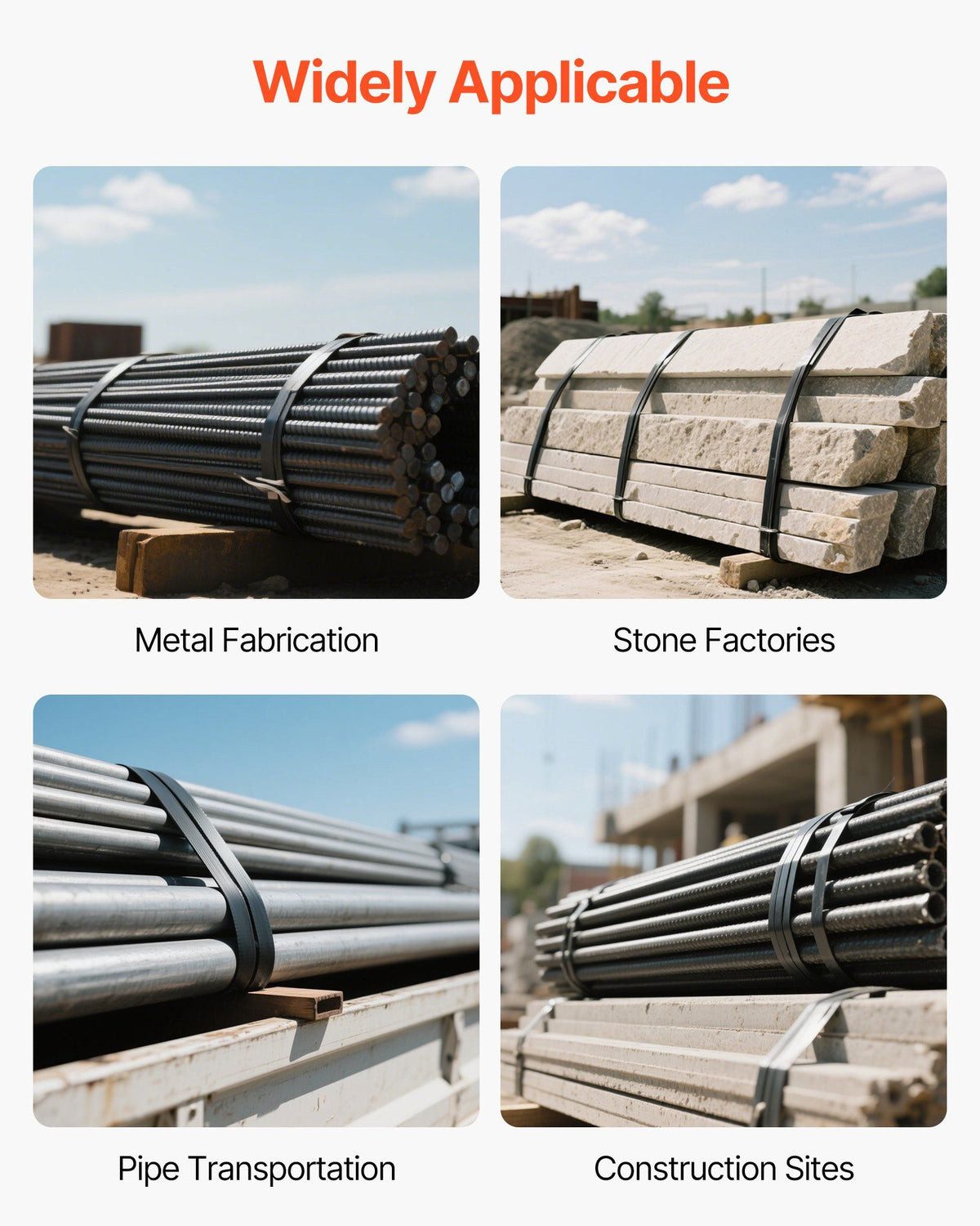 Steel Strapping Coil, 19 mm x 0.55 mm x 91 m, Metal Strapping Banding Roll Withstands Harsh Environment, 775.6 kg Break Strength, Heavy Duty Banding Pallet Strap Coil for Pallet Packing