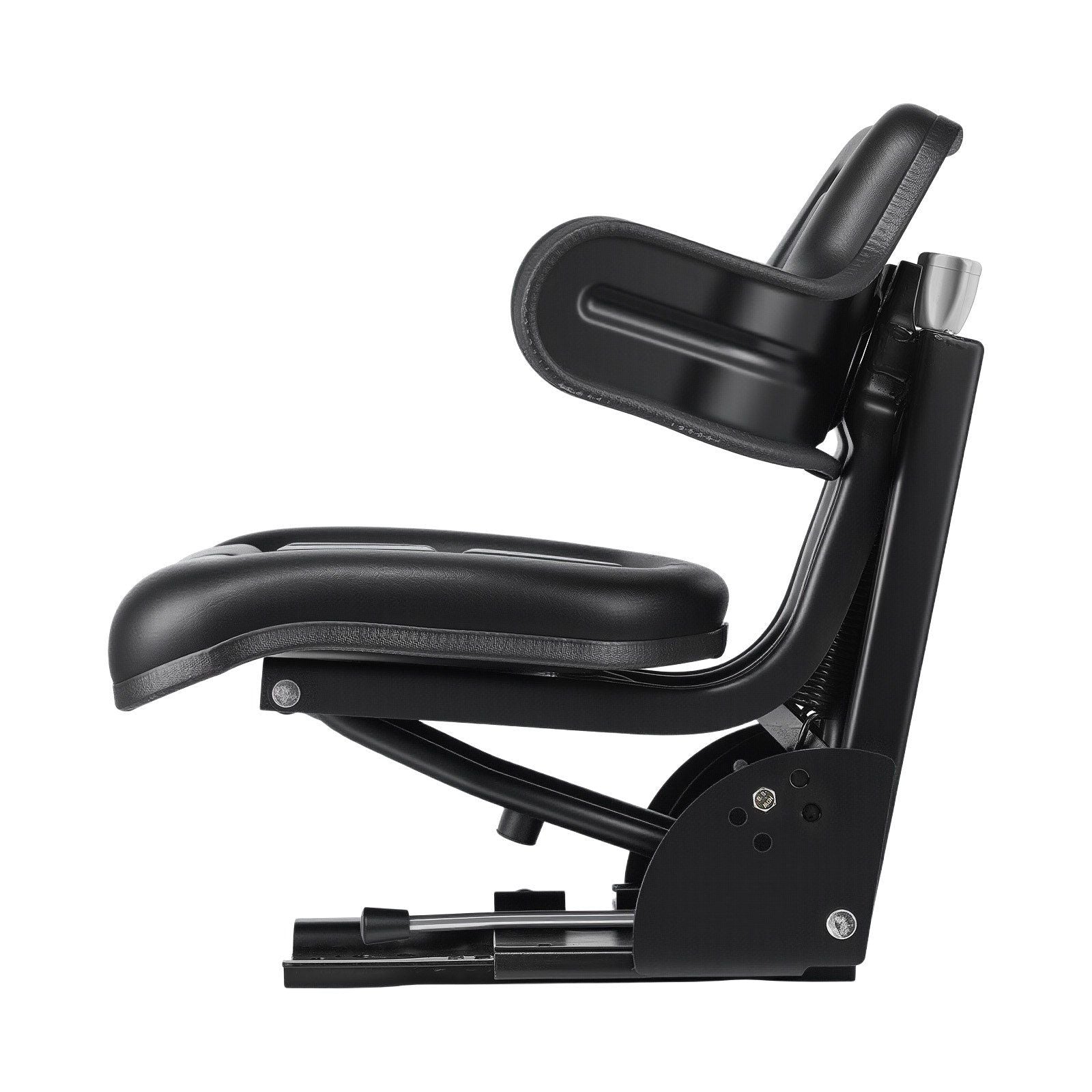 Universal Forklift Seat, Waterproof Tractor Suspension Seat with Adjustable Back, Secure Tractor Seat with Micro Switch, Widely Compatible Seat for Skid Loader Bulldozer