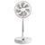 VEVOR 12 Inch Foldable Oscillating Standing Fan with Remote Control, 4 Speed Adjustable Portable Desk Quiet Fan, 7200mah Rechargeable USB Small Fan, Folded Rotating Floor Fan for Bedroom Office Travel