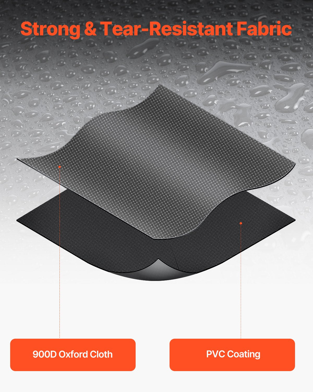 VEVOR Car Rooftop Cargo Carrier Bag, 21 Cubic Feet Cargo Carrier for Car Roof, 100% Waterproof 900D Oxford Cloth Roof Luggage Bag for All Vehicle with/without Rack- with Lock, Non-Slip Mat, Door Hooks