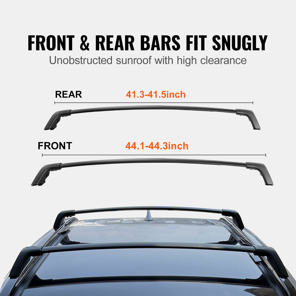 VEVOR Roof Rack Cross Bars, Compatible with Toyota RAV4 2020-2023, 160lbs Load Capacity, Aluminum Anti-Rust Crossbars with Locks, Rooftop Cargo Bag Luggage Carrier (Not Fit for Adventure/TRD Off-Road)