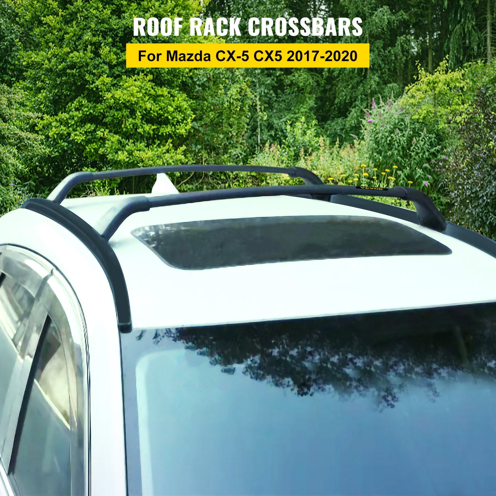 VEVOR Roof Rack Compatible with Mazda CX-5 CX5 2017 2018 2019 2021 4PCS Roof Rack Rail Cross Bar Crossbar