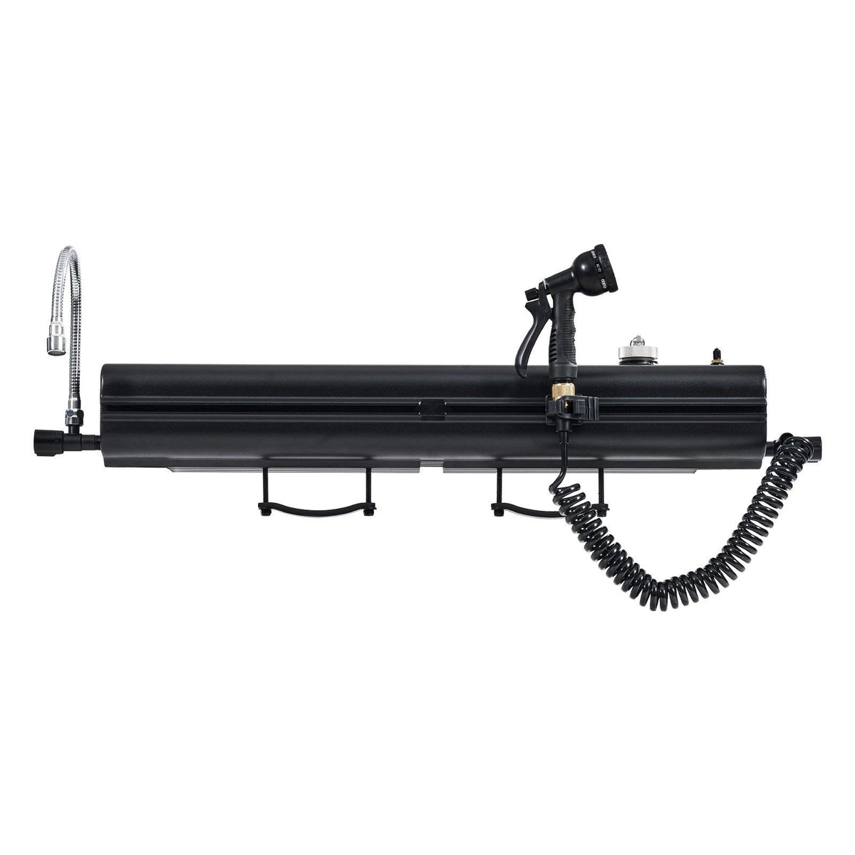 Roof Rack Water Tank, 4 Gal, Multi-Dispensing Outdoor Tank with 2 Splash-Guard Panels & T-slot, High-Capacity Aluminum Tank with Pressurization Port, Fit for Trunks, Roll Bars, Crossbars