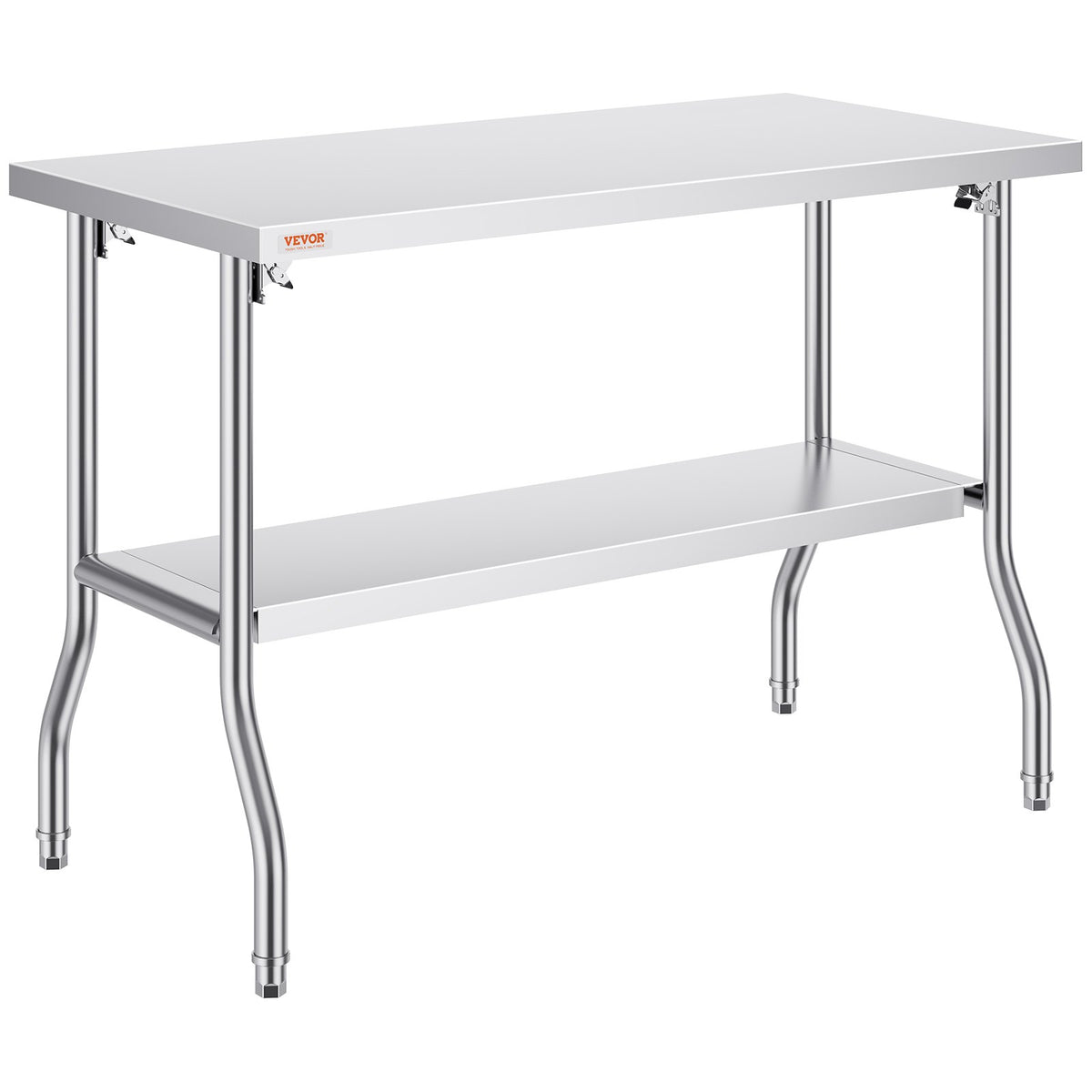 VEVOR Commercial Worktable Workstation Folding Commercial Prep Table 1220x610 mm