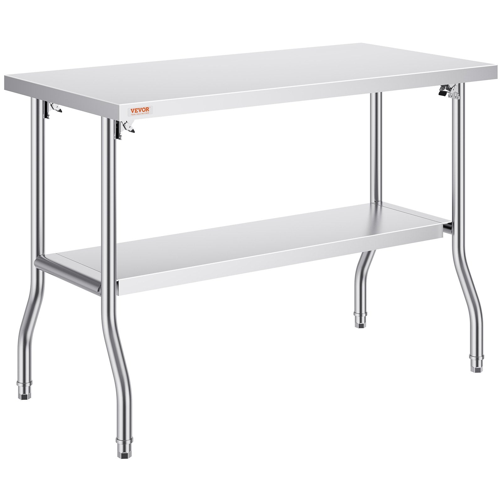 VEVOR Commercial Worktable Workstation Folding Commercial Prep Table 1220x610 mm