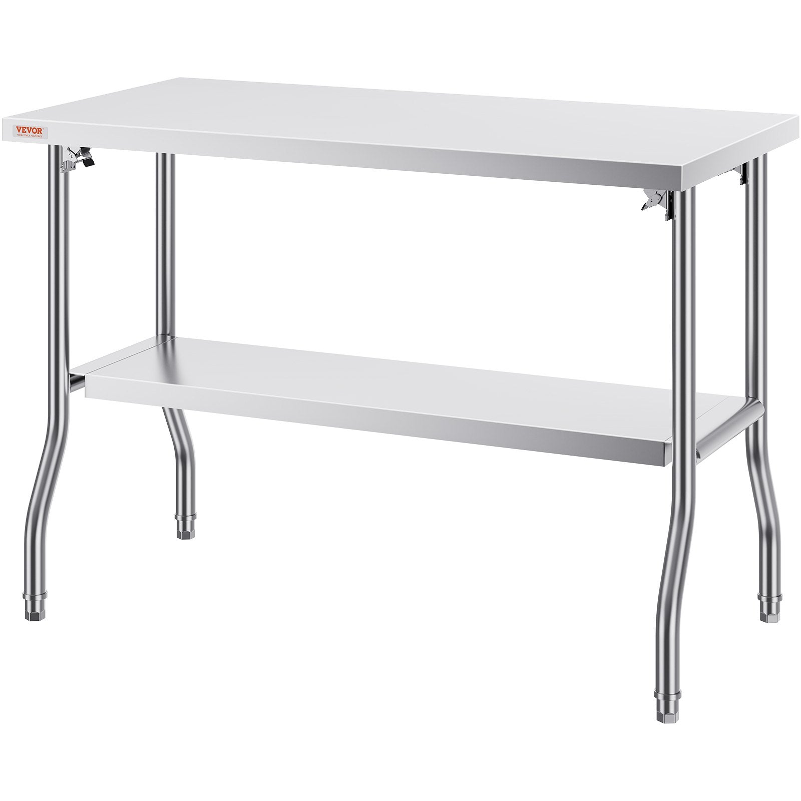 VEVOR Commercial Worktable Workstation Folding Commercial Prep Table 1220x610 mm