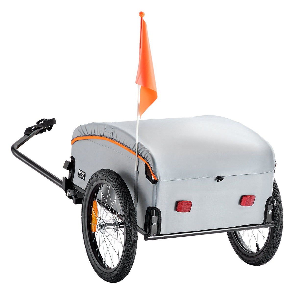 Bike Cargo Trailer, 88/100/160 lbs Load Capacity, Heavy-Duty Bicycle Wagon Cart, Foldable Compact Storage with Universal Hitch