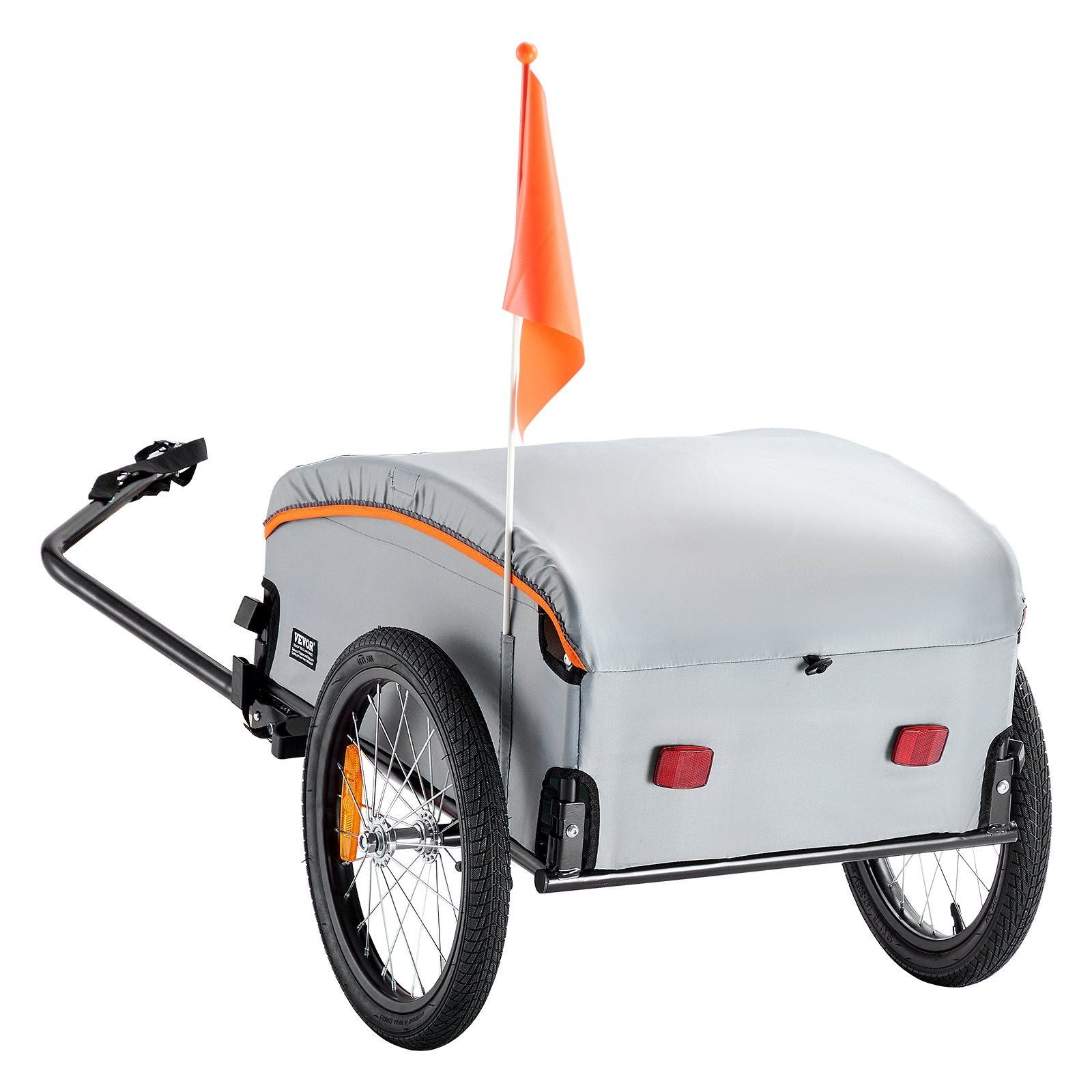Bike Cargo Trailer, 88/100/160 lbs Load Capacity, Heavy-Duty Bicycle Wagon Cart, Foldable Compact Storage with Universal Hitch
