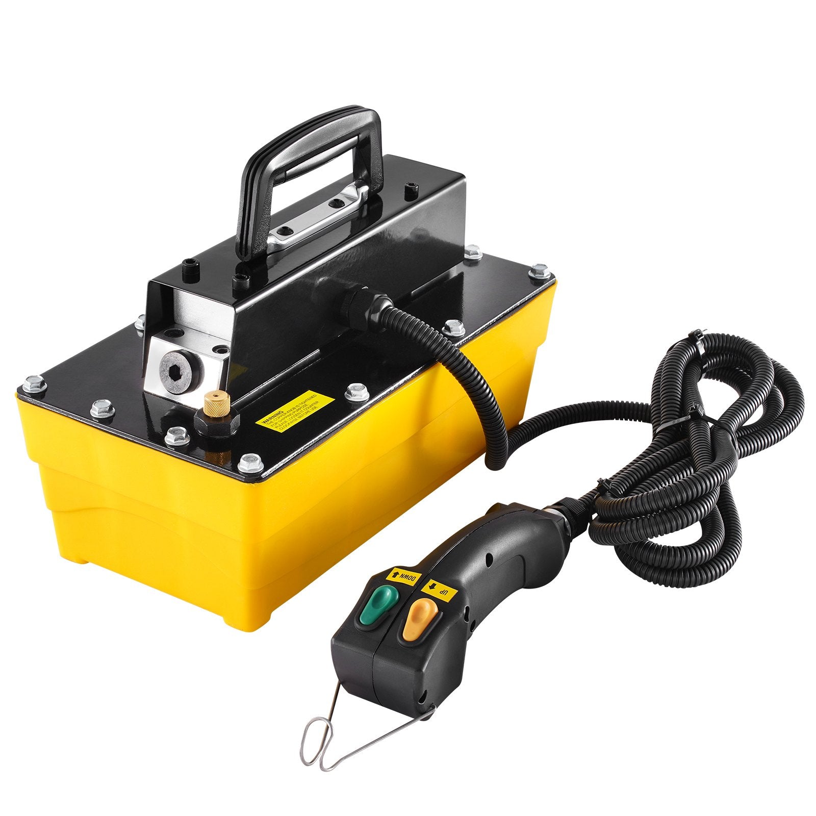 VEVOR 10,000PSI Air Hydraulic Pump, 2.3 L Reservoir, NPT 3/8 In Oil Outlet, NPT 1/4 In Inlet, Air Actuated Foot Pump with Remote Control Actuator, for Automobile Frame Machine & Hydraulic Press