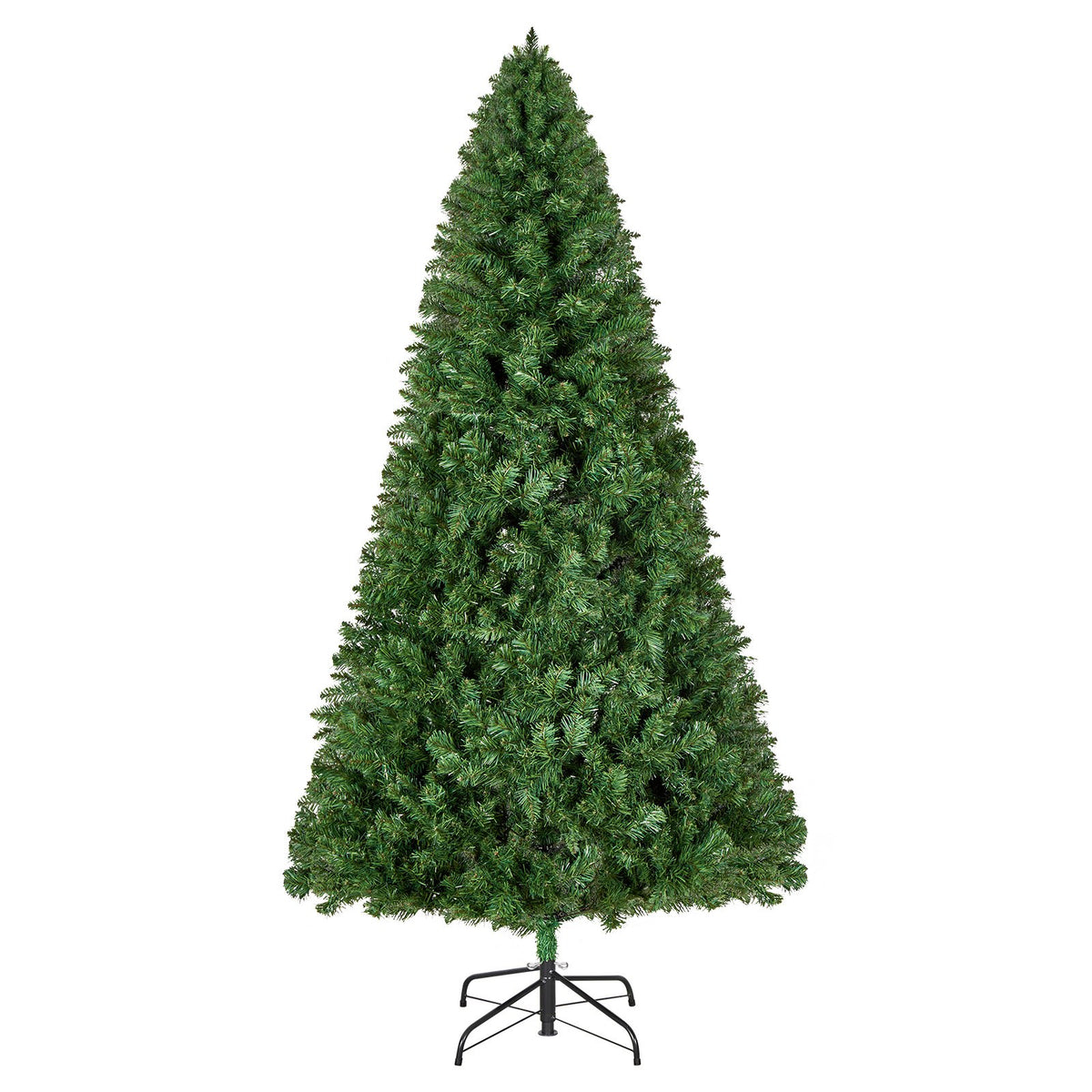 VEVOR Christmas Tree, 1.8m Artificial Xmas Tree, Full Holiday Decor Trees with 1250 Branch Tips &amp; Sturdy Metal Base for Home Party Office Decoration