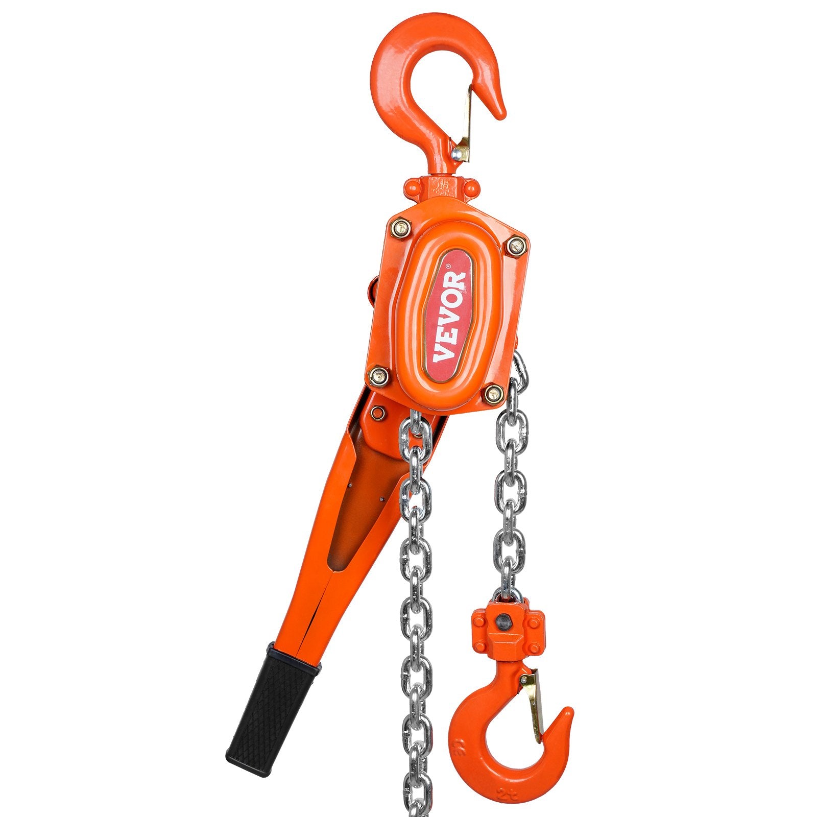 VEVOR Manual Lever Chain Hoist, 1-1/2 Ton 3300 lbs Capacity 10 FT Come Along, G80 Galvanized Carbon Steel with Weston Double-Pawl Brake,Auto Chain Leading & 360° Rotation Hook, for Garage Factory Dock