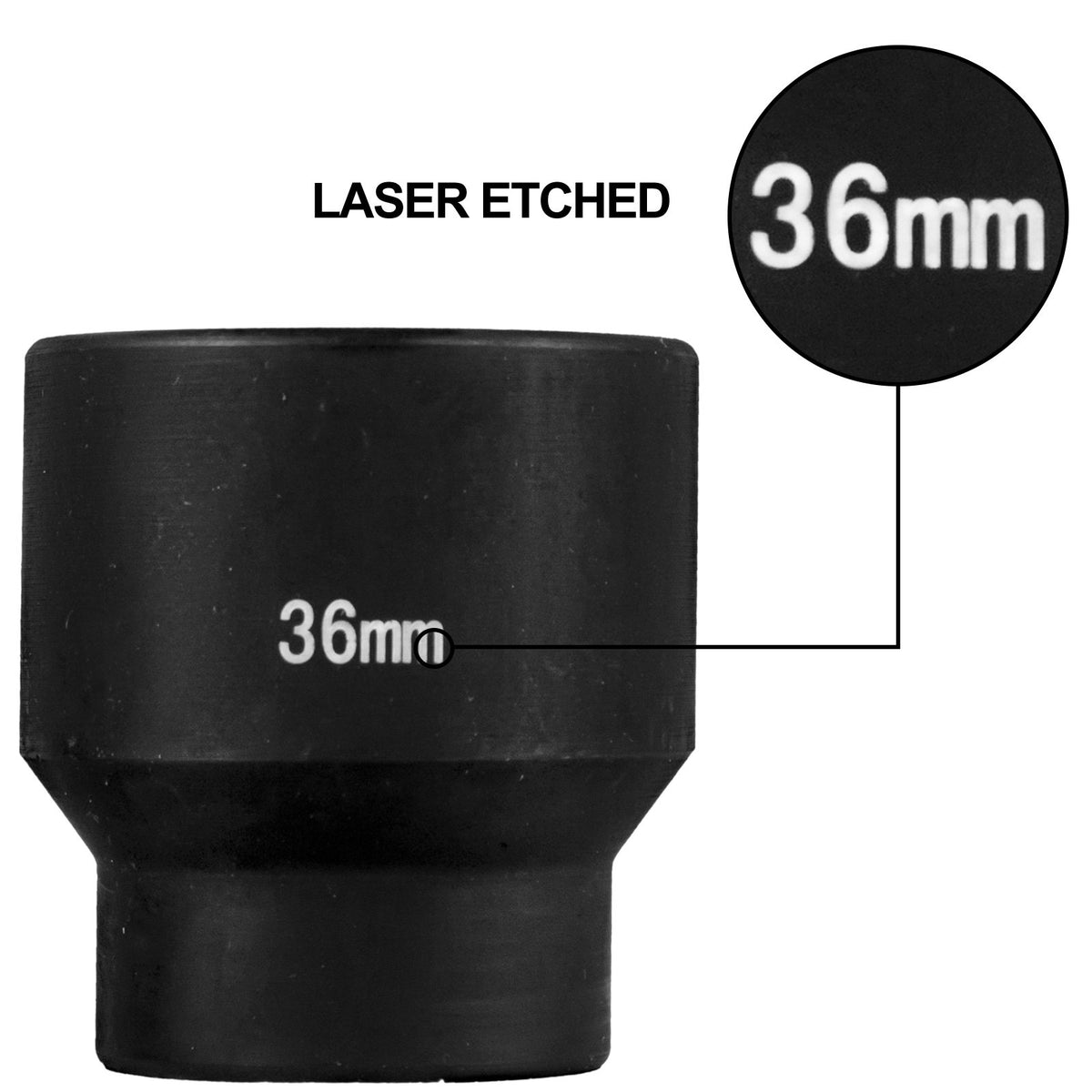 VEVOR Impact Sockets Set 1/2 Inch Drive 26PCS Standard Length Impact Set 6-Point