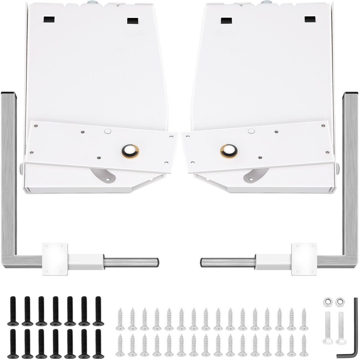 Murphy Mounting Wall Springs Mechanism, Heavy Duty Support Hardware DIY Kit, Bed Springs Mechanism Ideal for King Queen Bed (Vertical), White