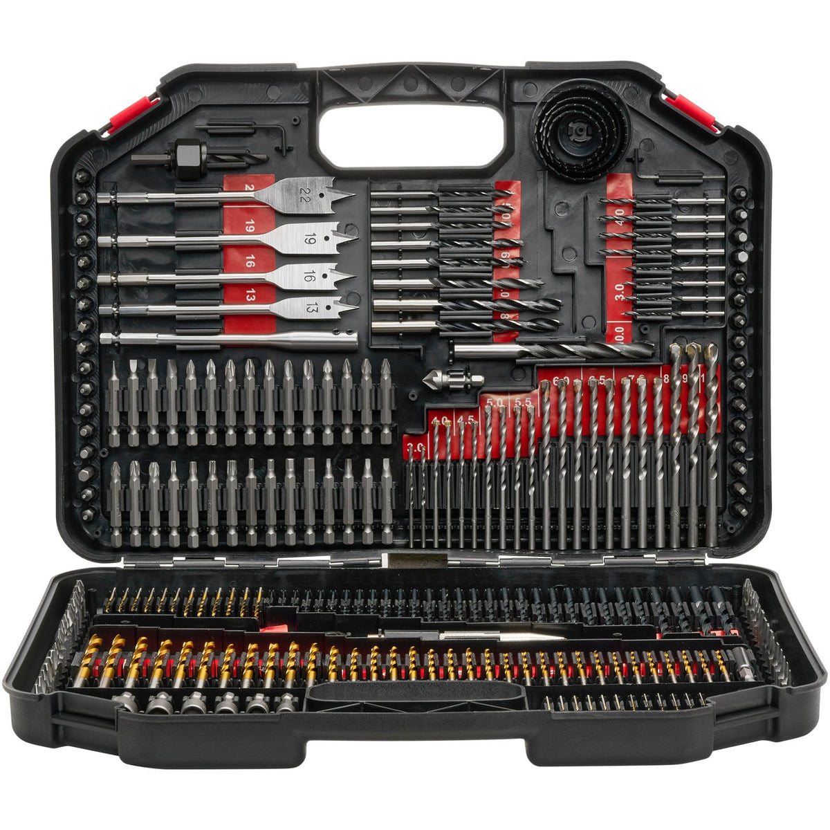 VEVOR Drill Bit Set, 246 Pieces Drill and Driver Bit Set, Screwdriver Bit Set Suitable for Wood Metal Cement Drilling and Screw Driving, Drill Bit Sets Combo Kit Assorted in Organized Carrying Case