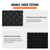 VEVOR Garage Tiles Interlocking, 12 x 12 x 0.53 inch 50 Pack Garage Floor Covering Tiles, Non-Slip Double-Sided Texture Garage Flooring Tiles, for Garages, Basements, Repair Shops, Black