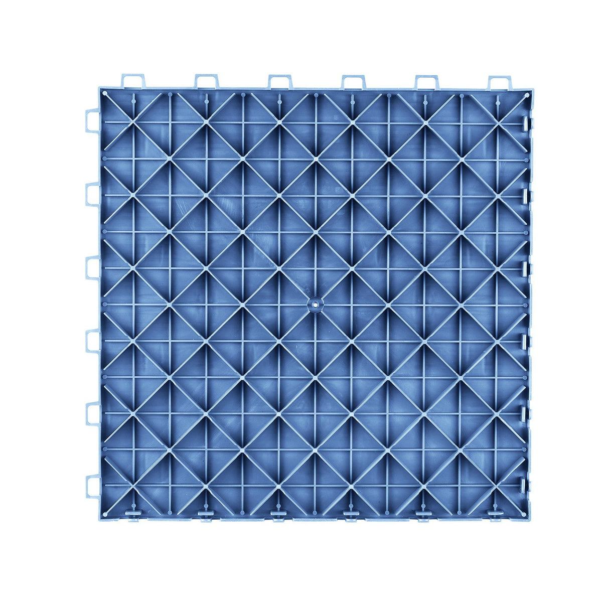 Garage Tiles Interlocking, 305 x 305 x 13.4 mm 50 Pack Garage Floor Covering Tiles, Non-Slip Double-Sided Texture Garage Flooring Tiles, for Garages, Basements, Repair Shops, Blue