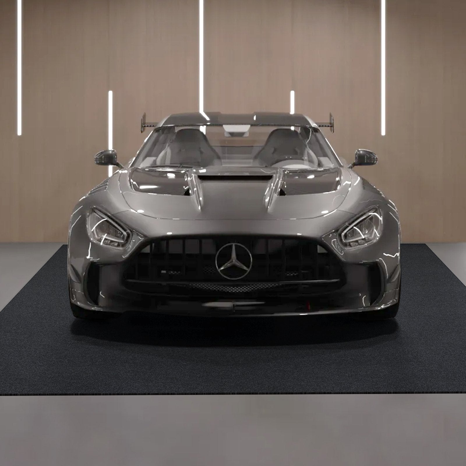 VEVOR Garage Floor Mat, 2.28 x 6.1 M Waterproof Protection from Water,Snow, Rain,Mud and Oil for Cars, Non-slip Heavy Duty Containment Mat with TPE Anti-Leak Backing & Easy to Clean & Cuttable