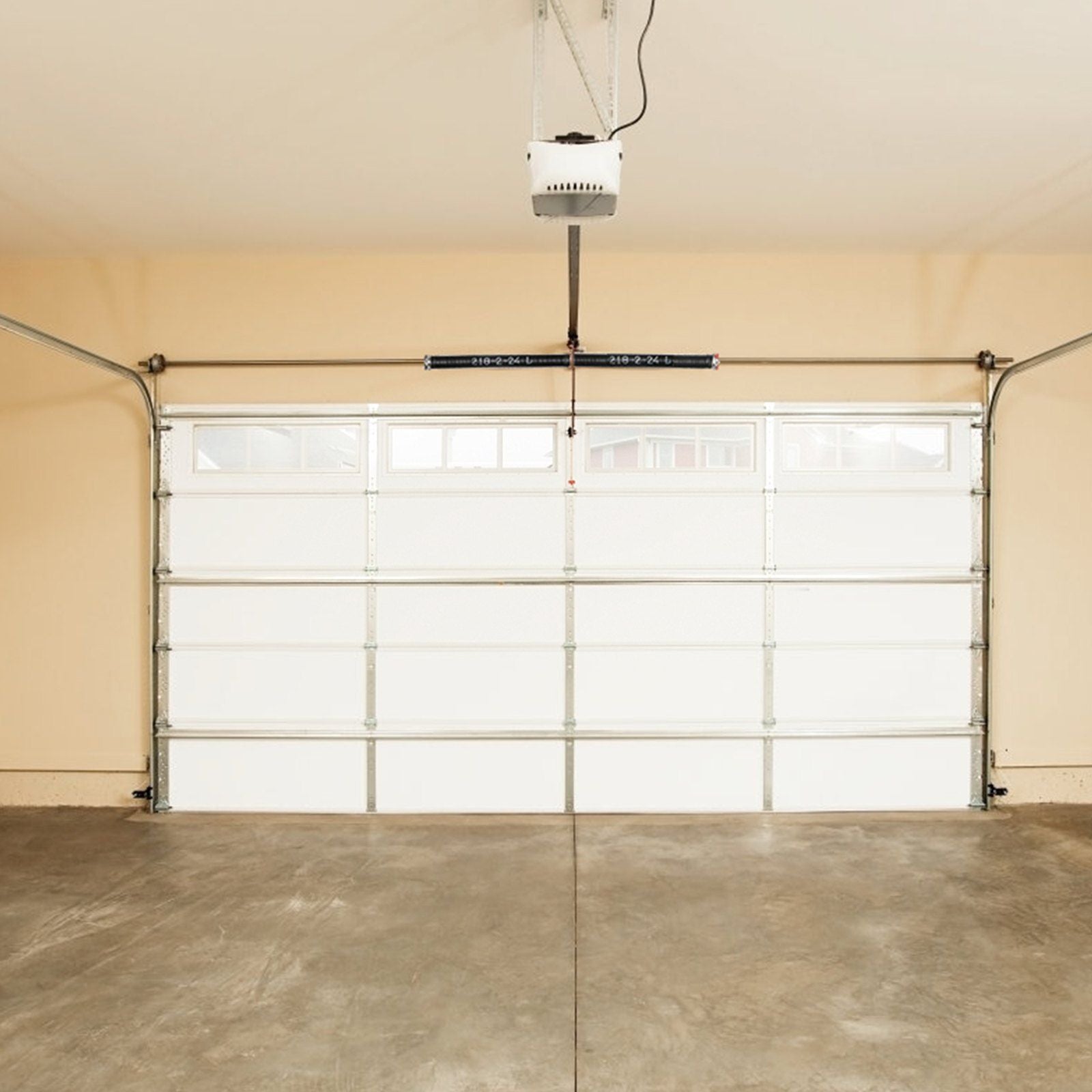 Garage Door Torsion Springs, Pair of 5.54 x 50.8 x 610 mm, 16000 Cycles, Garage Door Springs with Non-Slip Winding Bars, Gloves and Mounting Wrench, Electrophoresis Coated for Replacement