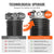 VEVOR Garage Door Torsion Springs Pair of 0.218 x 2 x 23inch with Winding Bars