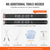 VEVOR Garage Door Torsion Springs Pair of 0.218 x 2 x 23inch with Winding Bars