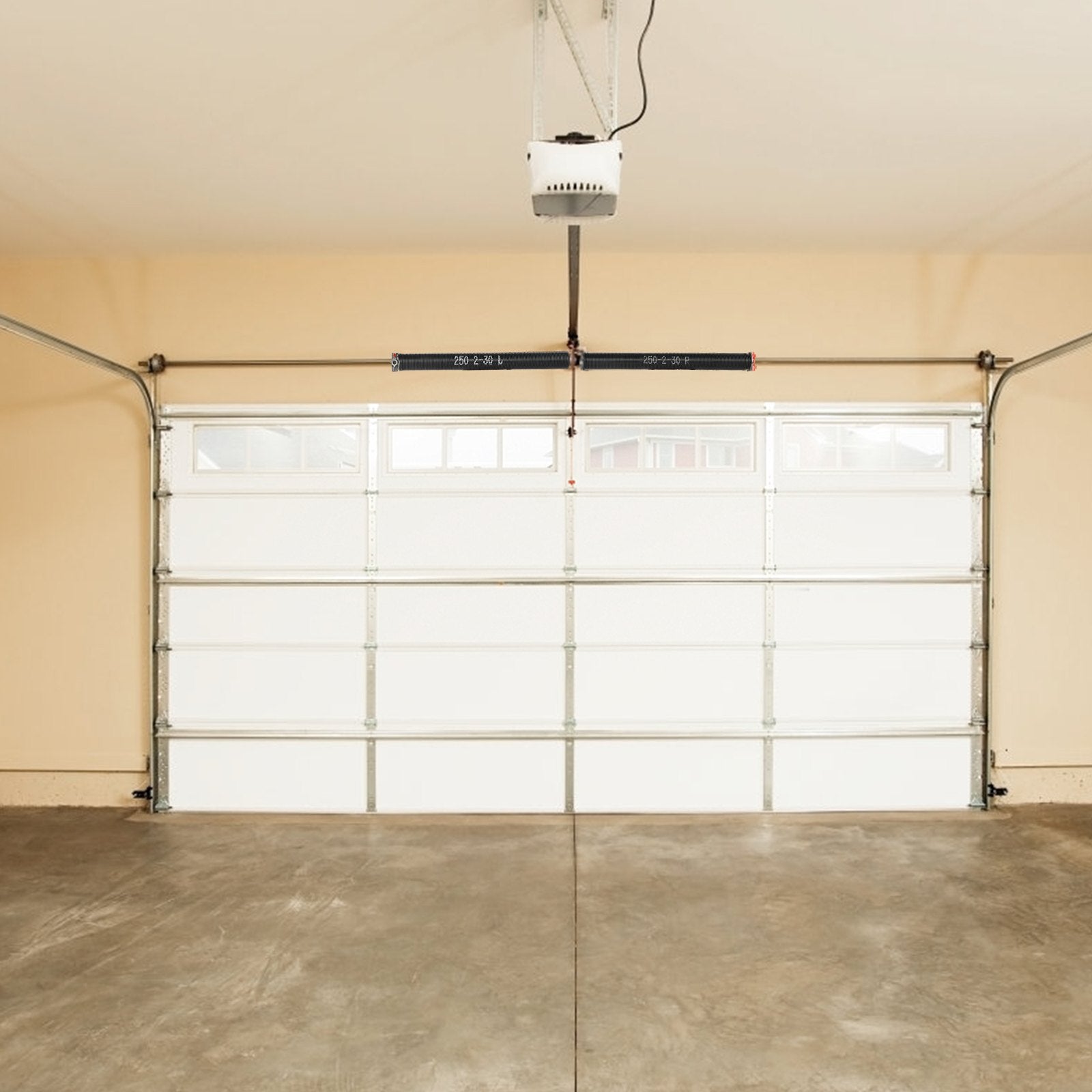 VEVOR Garage Door Torsion Springs, 16000 Cycles, Pair of 0.25 x 2 x 30inch, Garage Door Springs with Non-Slip Winding Bars, Mounting Tool and Gloves, Electrophoresis Coated, for Replacement