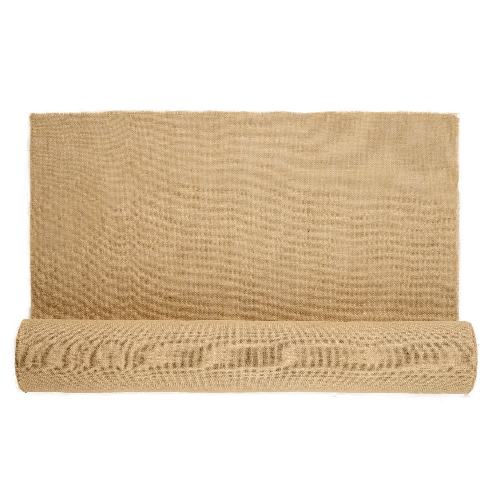 VEVOR Burlap Fabric Roll, 1016 mm x 22.86 m & 50 x 50 Density Wide Natural Burlap Fabric Rolls, Jute Fabric Burlap Tree Wrap Roll, for Decor, Crafts, Wedding, Gardening, Plant & Tree Winter Covering