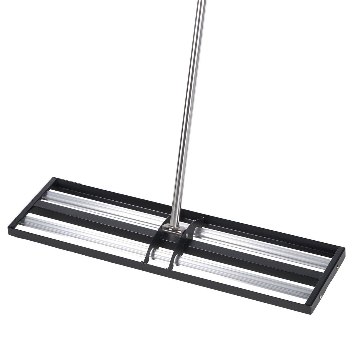 Updated Lawn Leveling Rake with Roller, 30" x 10" Stainless Steel Lawn Leveler with 83.9" Adjustable Handle, Heavy Duty Yard Leveling Rake, Effort Saving Lawn Leveling Tool for Yard Golf Court