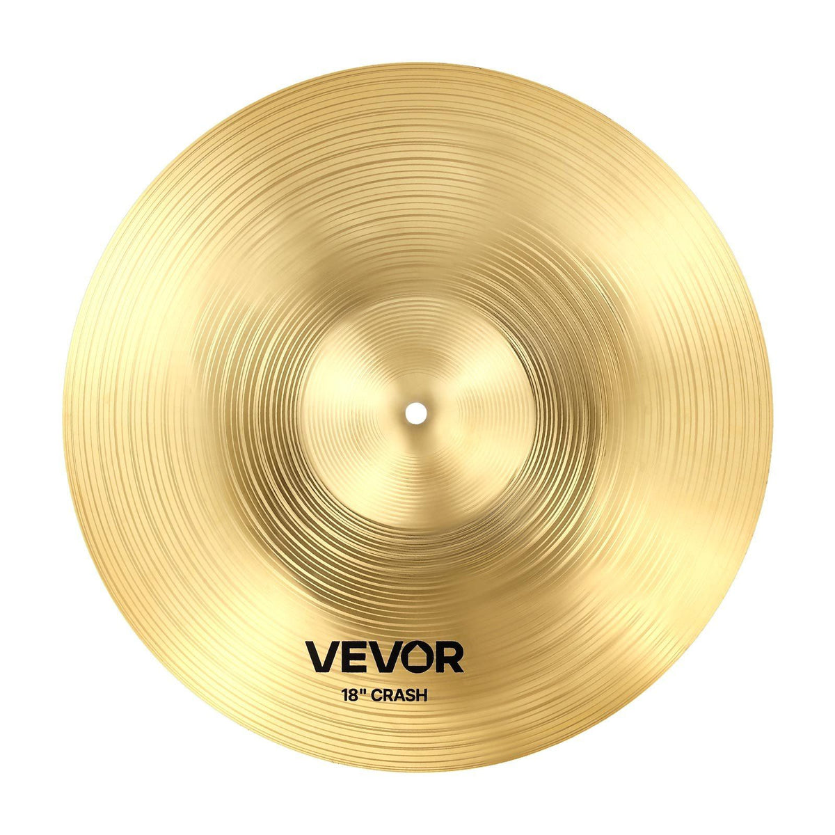 Cymbal Pack, 6 Pieces Cymbals for Drum Set, Alloy Cymbals Drum Set Includes 35.5 cm Hi-Hats, 40 cm Crash, 45.5 cm Crash, 50.5 cm Ride, 25.4 cm Splash, 40 cm China, Drumsticks & Cymbal Bag