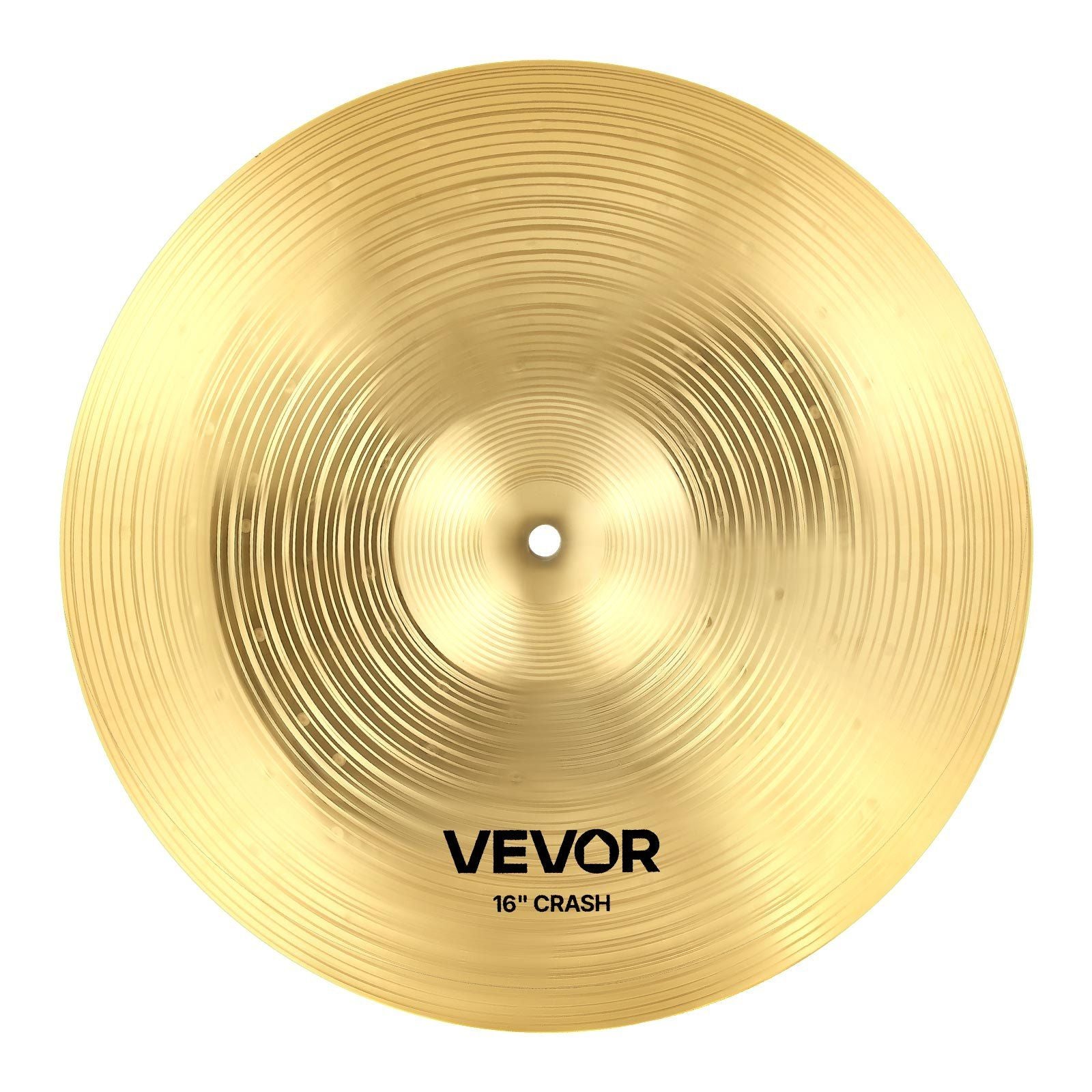 Cymbal Pack, 6 Pieces Cymbals for Drum Set, Alloy Cymbals Drum Set Includes 35.5 cm Hi-Hats, 40 cm Crash, 45.5 cm Crash, 50.5 cm Ride, 25.4 cm Splash, 40 cm China, Drumsticks & Cymbal Bag