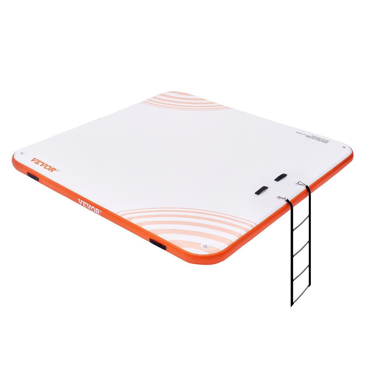 VEVOR Inflatable Floating Dock, 10 x 10FT Inflatable Dock Platform, Non-Slip Water Floating Dock Mat with Portable Carrying Bag &amp; Detachable Ladder, Floating Platform Island Raft for Pool Beach Ocean