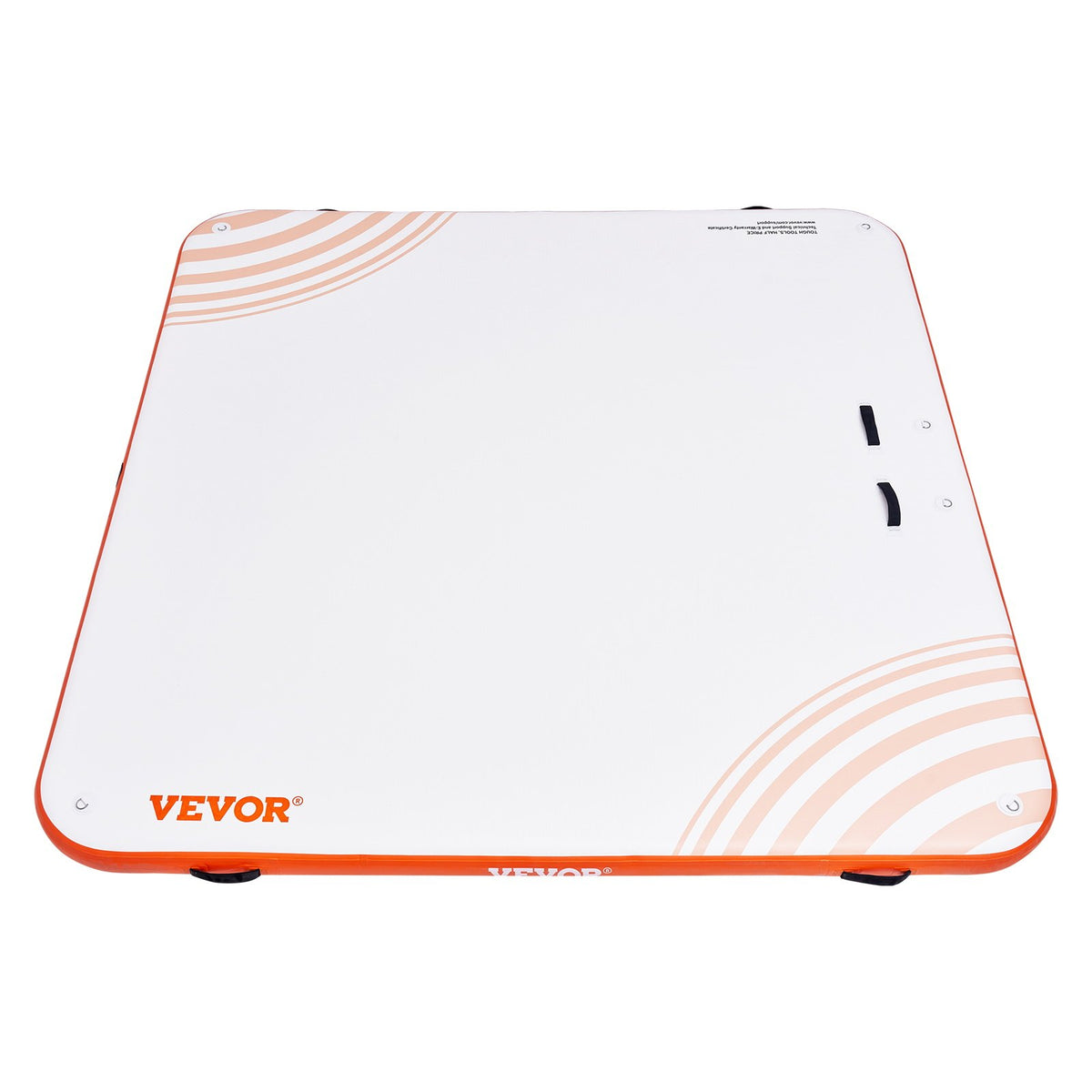 VEVOR Inflatable Floating Dock, 7 x 7FT Inflatable Dock Platform, Non-Slip Water Floating Dock Mat with Portable Carrying Bag & Detachable Ladder, Floating Platform Island Raft for Pool Beach Ocean
