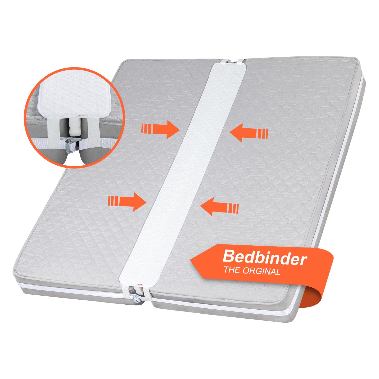 VEVOR Bed Bridge King Bed Converter Kit Metal Buckle and Storage Bag 75"L x 10"W