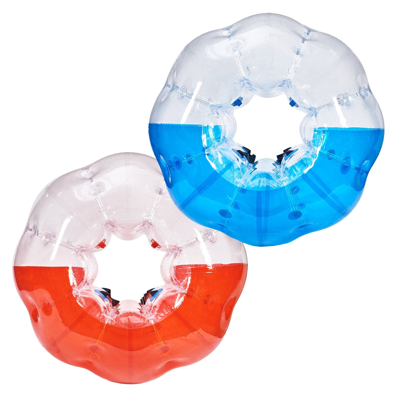VEVOR Inflatable Bumper Balls 2-Pack, 5FT/1.5M Body Sumo Zorb Balls for Teen & Adult, 0.8mm Thick PVC Human Hamster Bubble Balls for Outdoor Team Gaming Play, Bumper Bopper Toys for Garden, Yard, Park