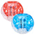 VEVOR Inflatable Bumper Balls 2-Pack, 5FT/1.5M Body Sumo Zorb Balls for Teen & Adult, 0.8mm Thick PVC Human Hamster Bubble Balls for Outdoor Team Gaming Play, Bumper Bopper Toys for Garden, Yard, Park