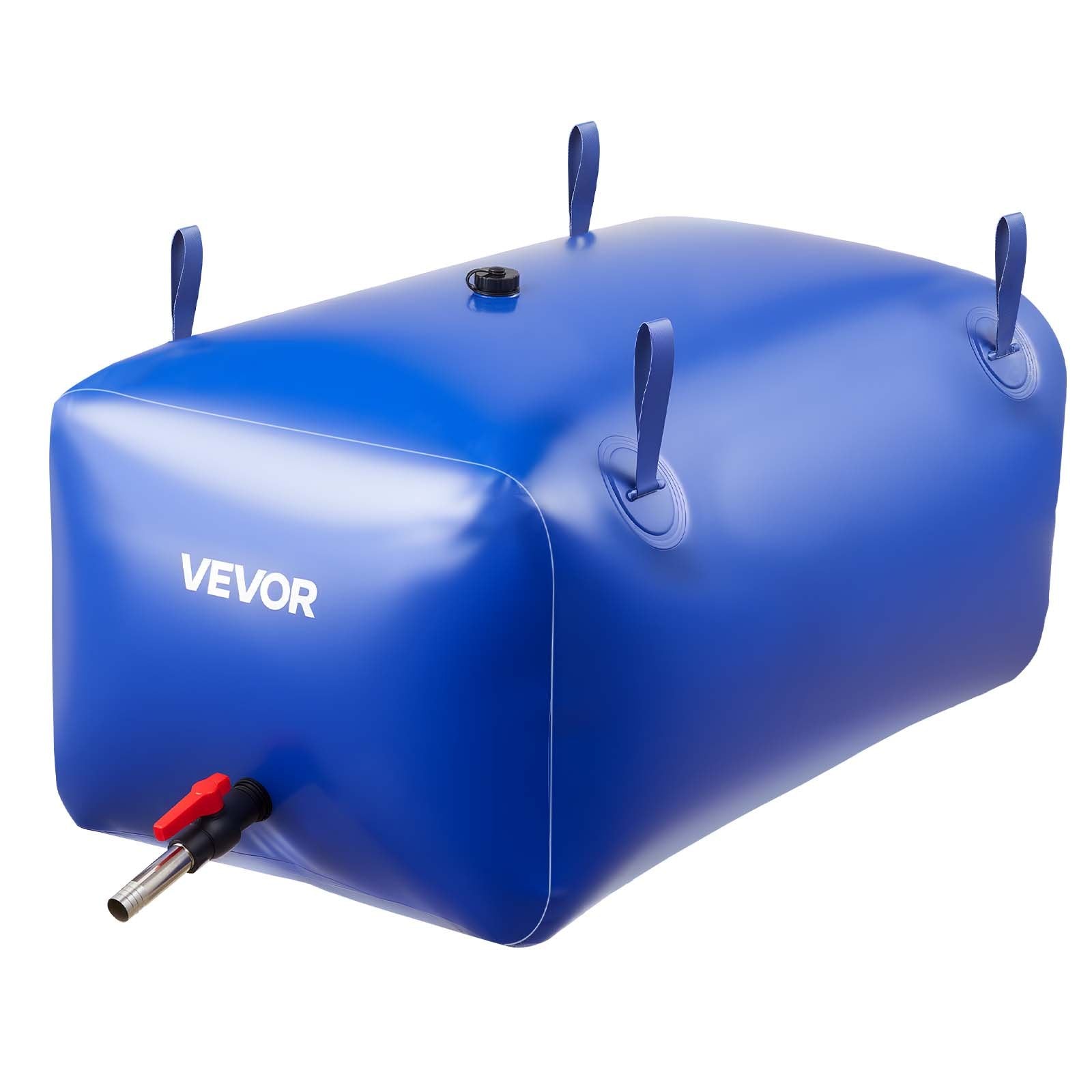 VEVOR Water Storage Bladder 240L Large Capacity Water Bag, Portable & Collapsible Soft Waters Container, Leakproof & Tear-Resistant PVC Emergency Waters Storage Tank for RV Truck & Outdoor Use