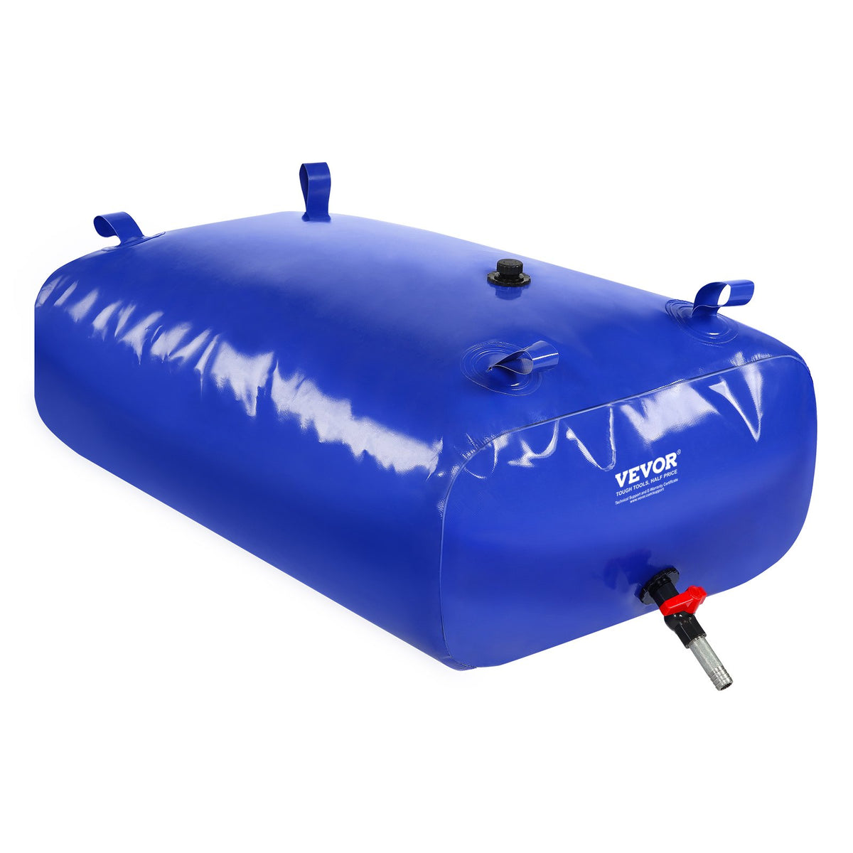 VEVOR Portable Water Storage Bladder 87 Gal 1000D PVC Collapsible Water Tank