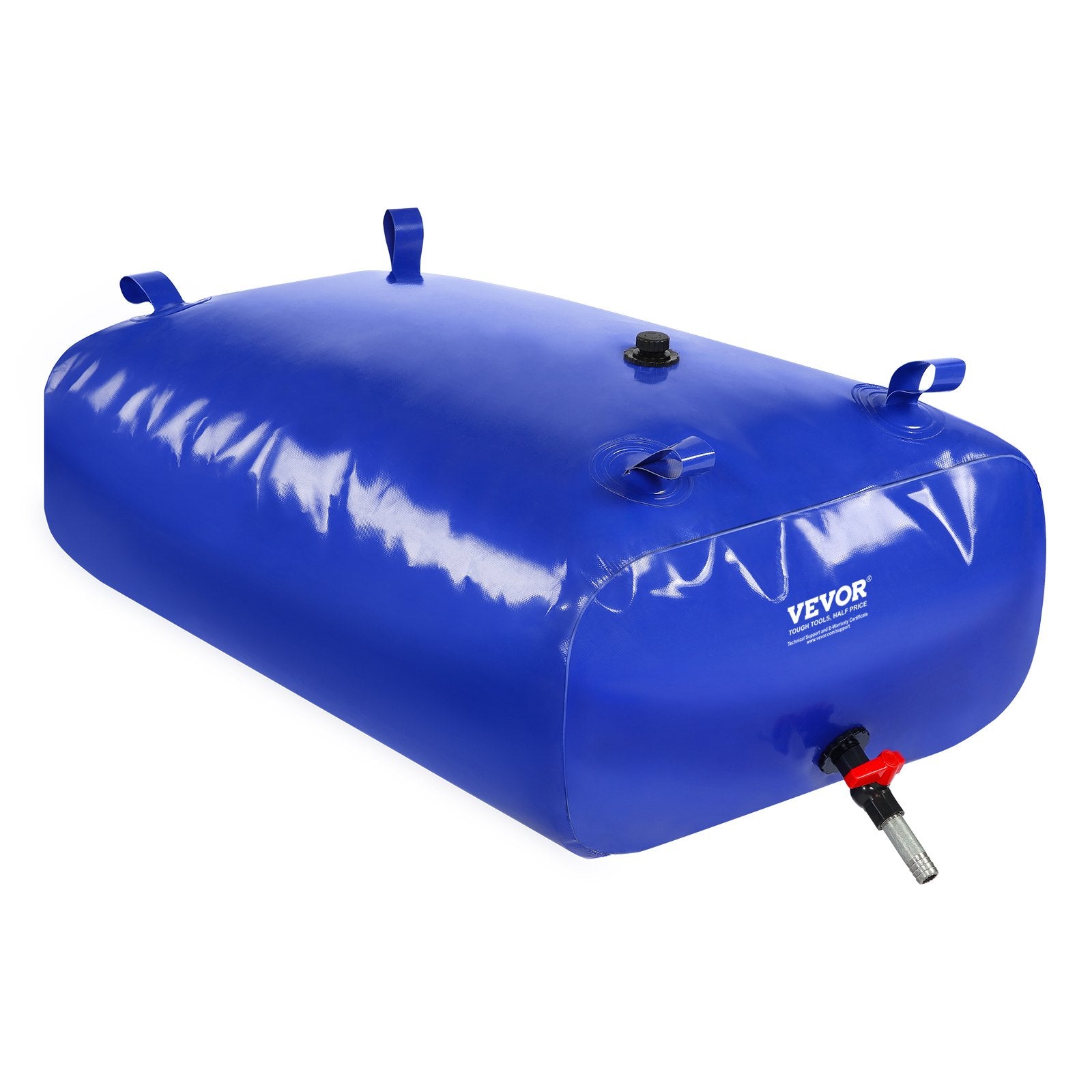 VEVOR Portable Water Storage Bladder 87 Gal 1000D PVC Collapsible Water Tank