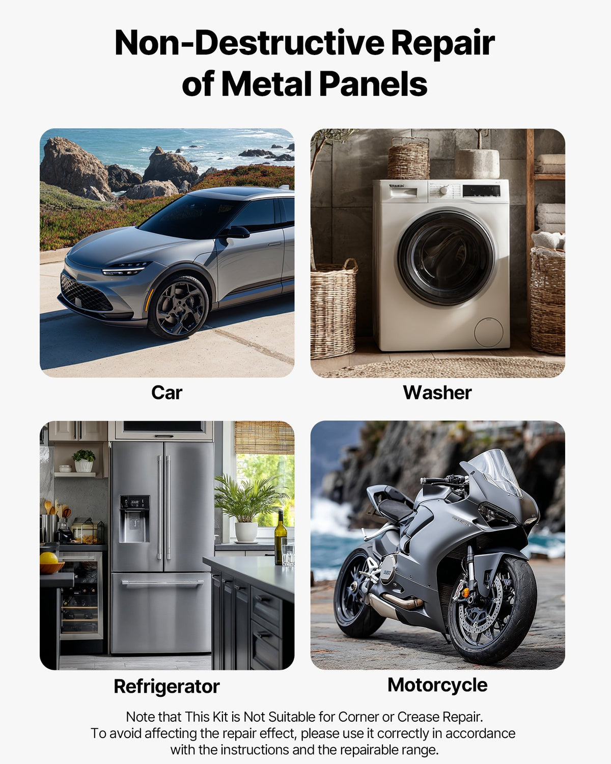 VEVOR Dent Puller Kit, 61 PCS Paintless Dent Removal Kit with Golden Lifter, Slide Hammer T-Bar, Glue Gun, Auto Body Hail Damage Repair Remover Tools for Car Refrigerator Large Small Door Ding Repair