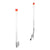 VEVOR Boat Trailer Guide, 1.57M with LED Light Trailer Guide Poles, 2PCS Rustproof Galvanized Steel Trailer Guide ons, Trailer Guides with PVC Pipes, for Ski Boat, Fishing Boat or Sailboat Trailer