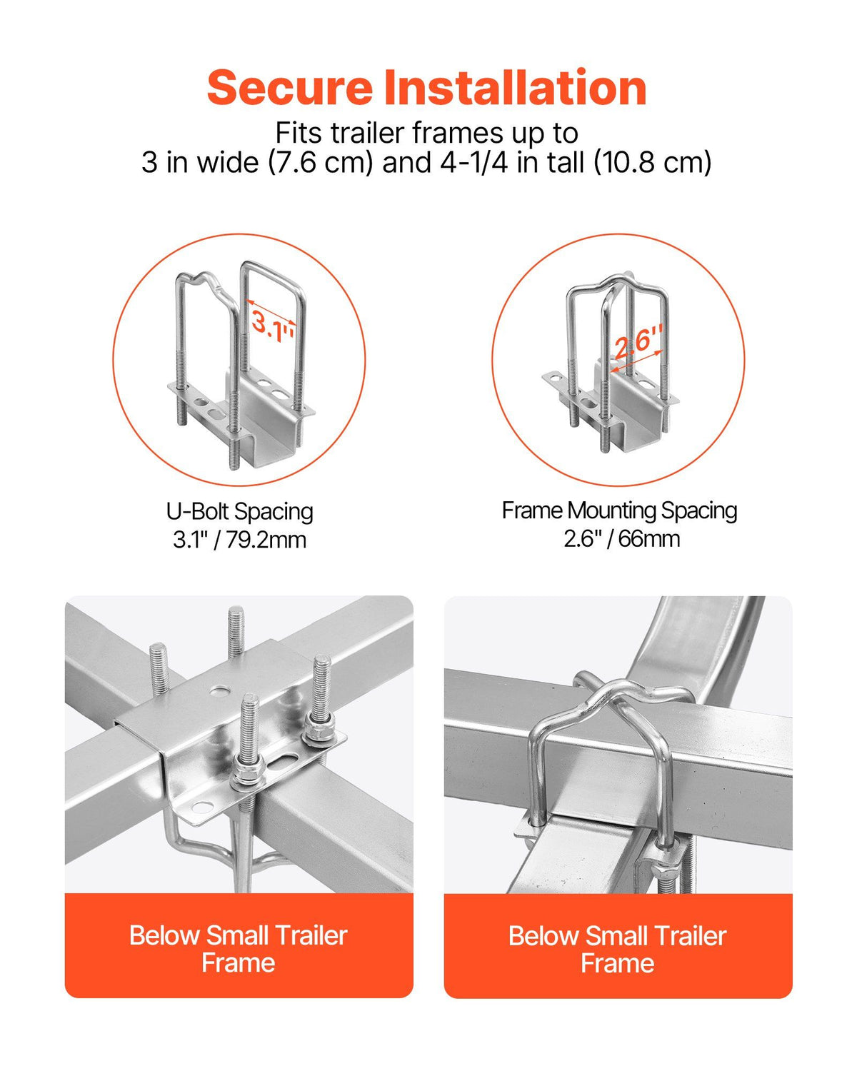 Boat Trailer Guide, 1670mm with LED Light Trailer Guide Poles, 2PCS High-Hardness Steel Guide-Ons, Wide Adjustable Trailers Guides with PVC Pipes, for Ski Boat, Fishing Boat, Sailboat Trailers