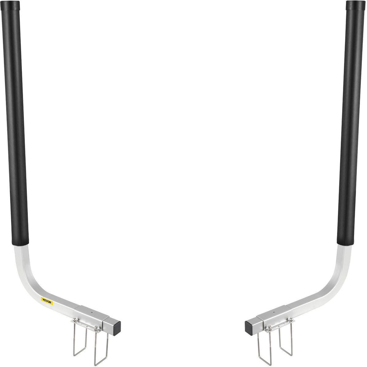 Boat Trailer Guide-ons, 40\", 2PCS Rustproof Galvanized Steel Trailer Guide ons, Trailer Guides with Black PVC Pipes, Mounting Parts Included, for Ski Boat, Fishing Boat or Sailboat Trailer