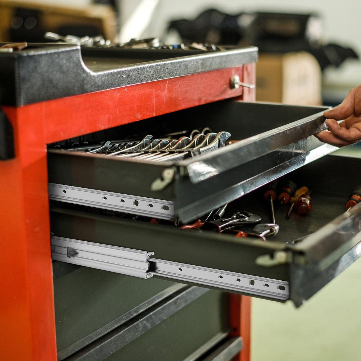 VEVOR Drawer Slide Soft Close Drawer 1Pair 36" Ball Bearing Full Extension 500lb