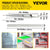 VEVOR Drawer Slides, 1 Pair 42 Inch Heavy Duty Drawer Slides, Ball Bearing Side Mount Drawer Hardware Slides, 500 LBS Load Capacity 3-Section Full Extension Drawer Slides for Smooth Slide, Less Noise