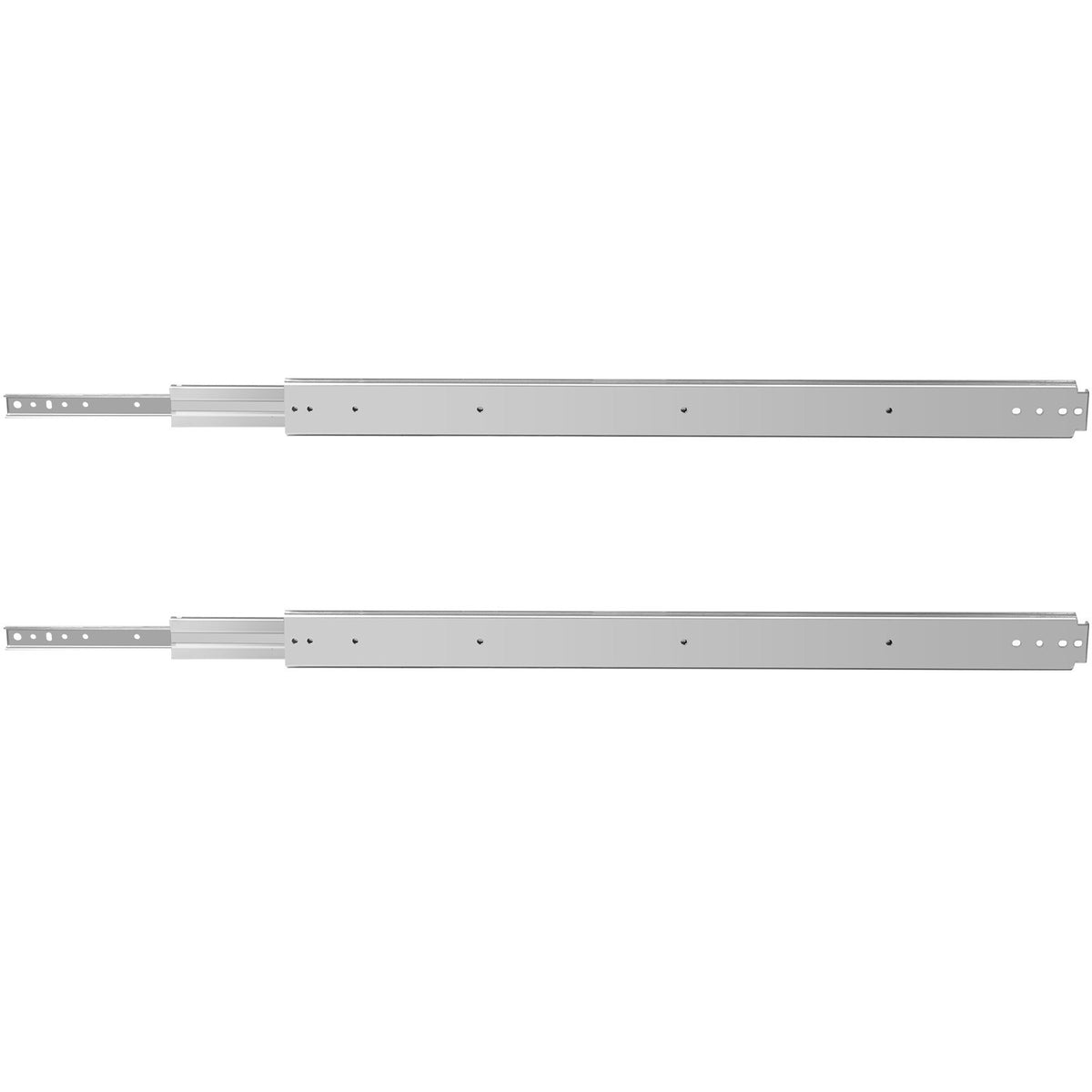 VEVOR Drawer Slides, 1 Pair 42 Inch Heavy Duty Drawer Slides, Ball Bearing Side Mount Drawer Hardware Slides, 500 LBS Load Capacity 3-Section Full Extension Drawer Slides for Smooth Slide, Less Noise